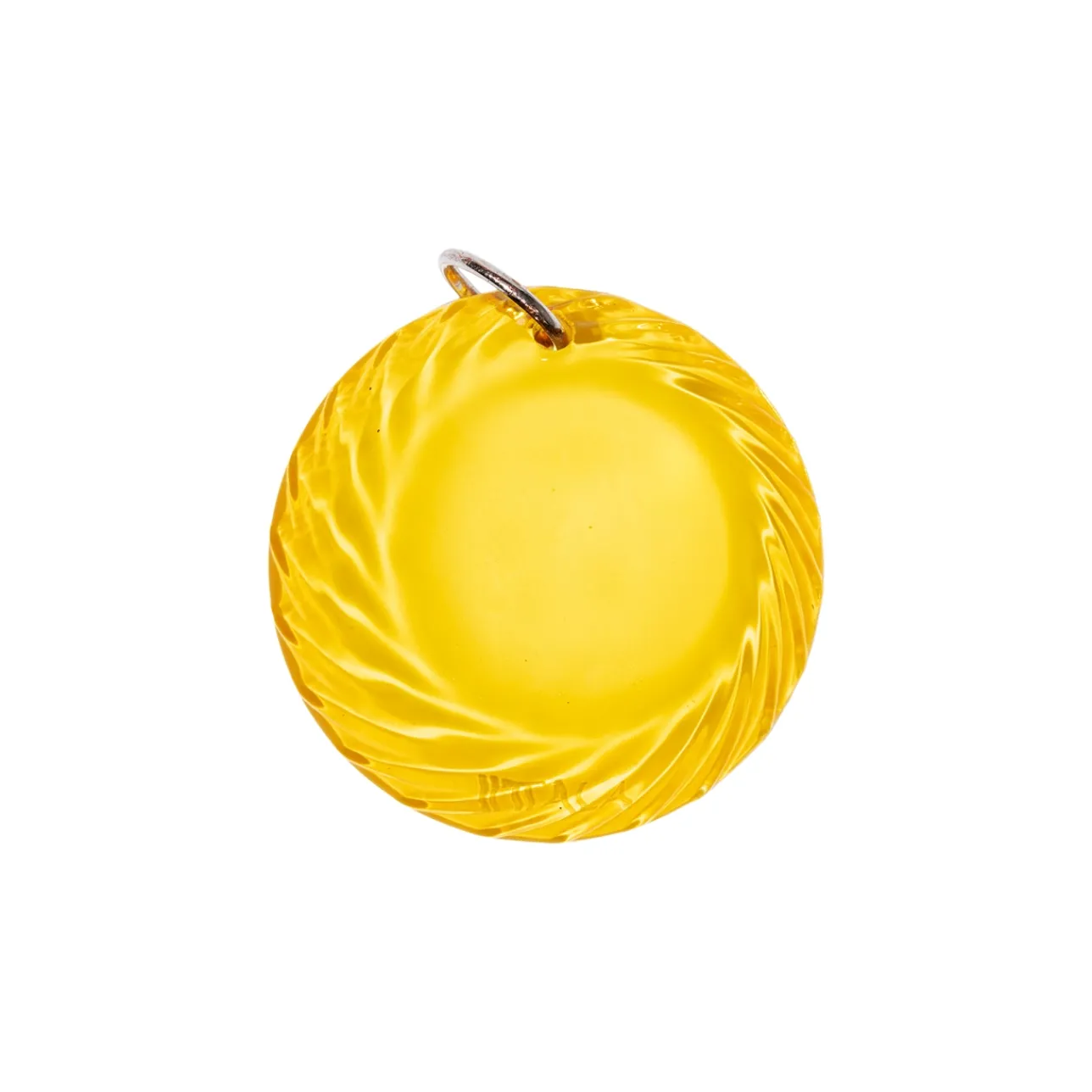 Accessoarer*IITTALA Väsksmycke solfångare glas 5cm eldgul